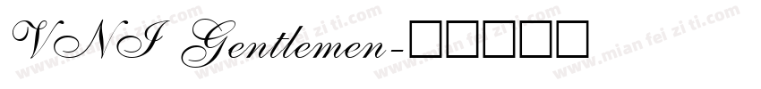 VNI Gentlemen字体转换